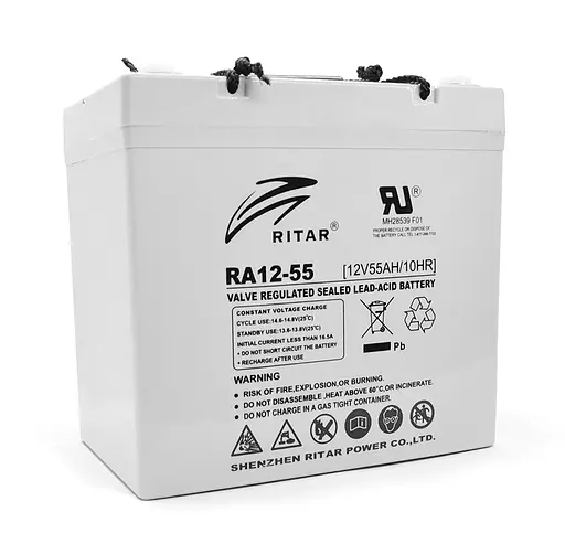 Акумуляторна батарея AGM Ritar RA12-55, Gray Case 12V 55.0Ah