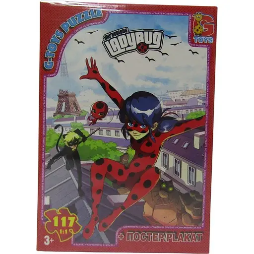 Пазлы G-Toys Леди Баг, 117 элементов, LB1003