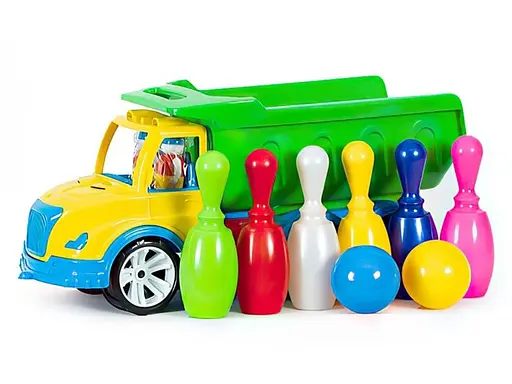 Машина Самосвал с кеглями, Bamsic