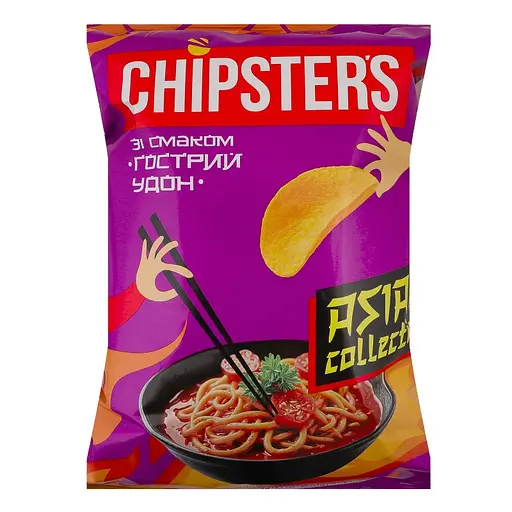Чипси картопляні Chipster's Asian collection Гострий удон 100 г