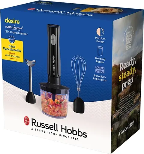 Блендерный набор Russell Hobbs Matte Charcoal 3 in 1 Hand Blender 27141-56 - фото 8