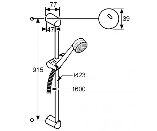 Душовий гарнітур Kludi Zenta 6084005-00 - фото 2