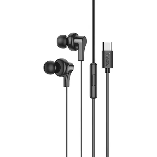 Навушники вакуумні Hoco M114 Type-C з мікрофоном чорний - фото 2