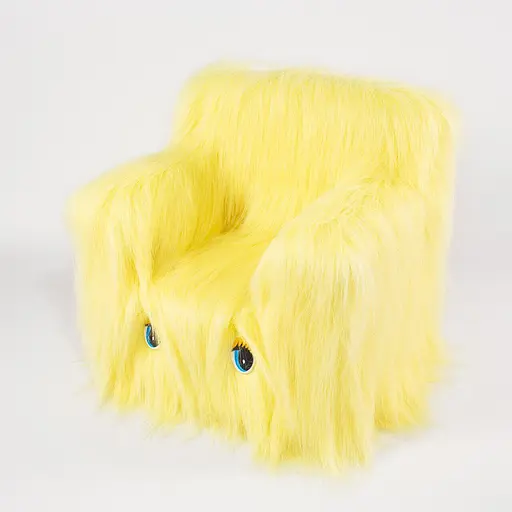 Детский Стульчик Пушистик 43см банановый