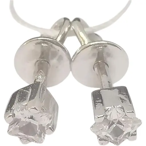 Золоті сережки-пуссети Favoritum з фіанітами. 211847_Б