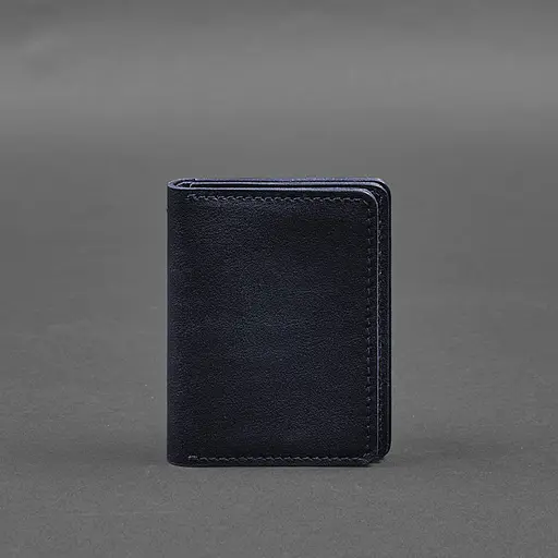 Кожаная обложка для водительского удостоверения, ID и пластиковых карт 2.0 синий - фото 9