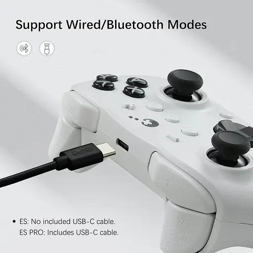 Геймпад Беспроводной GuliKit ES PRO для ПК, Switch 2, Switch и Android, TMR 4000 белый - фото 2
