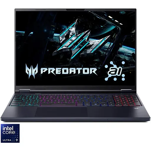 Игровой ноутбук Acer Predator Helios Neo 16 AI PHN16-73-91VM Ultra 9 275HX 54GHz, IPS, 64GB DDR5, 2TB, 5070 Ti 12GB, Без ОС