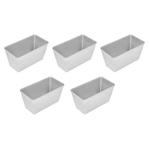 Форма хлібна для випічки стандартного хліба у вигляді цеглинки Л7 алюміній (22х11х11.5 см) 5, Полімет Сірий 86432 - фото 1