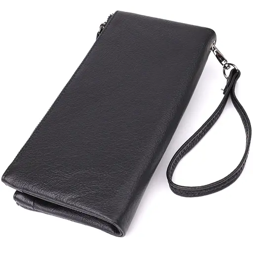 Кожаный кошелек на три отделения ST Leather 20.5х10.5х3 см acs0029687 - фото 2