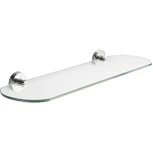 Полка стеклянная для ванной комнаты Volle Ronda 2535.270101, Хром - фото 1
