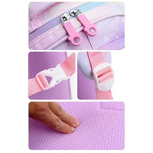 Рюкзак Kuromi, твердий корпус, 2 відділення, 2 бокові кишені, 1 внутрішня, C71647 (В асортименті) - фото 2