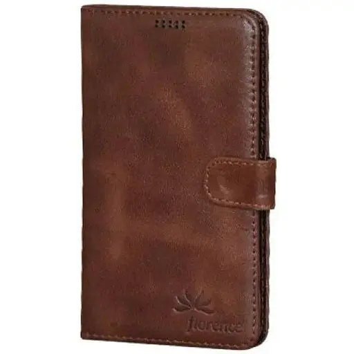 Чохол шкіряний універсальний 4.7 dark brown камера в центрі - фото 1