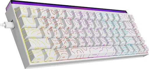 Клавіатура Ajazz NK68 Red switches Side contour White (NK68-R-S-W) - фото 5