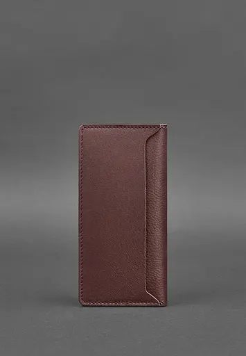 Шкіряне портмоне-купюрник 11.0 бордове - фото 5