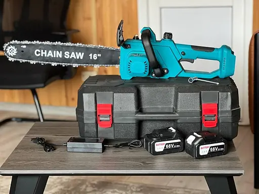Ланцюгова акумуляторна пила з подачею мастила Chain Saw шина 40 см 16 дюймів 2500 Вт, електропила з високою автономністю 2 АКБ - фото 10