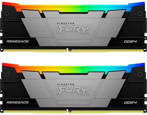 Оперативна пам'ять Kingston Fury 16GB (2x8GB) DDR4 4266MHz Renegade RGB Black (KF442C19RB2AK2/16)