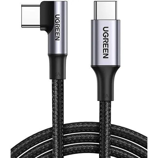 Кабель USB 2.0 Ugreen Type-C M-M 2 м 20V/5A 100W Черный Braided with Aluminium Shell US334