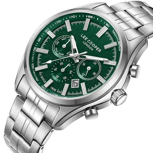Наручний годинник чоловічий Lee Cooper Fenix Green Сріблястий (3445) - фото 2