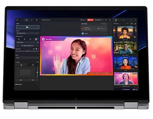 Ноутбук HP 14 OmniBook X Flip x360 14-fk0004ua 2048x1080 IPS Touch/Ryzen 5 AI 340/16GB/512SSD/UMA/W11H/Grey (C3VD1EA) - фото 7