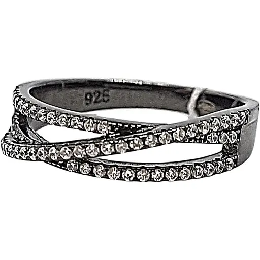 Серебряное кольцо Золотой квартал с фианитами. Артикул 308991 18