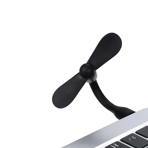 Вентилятор мобильный USB черный - фото 2