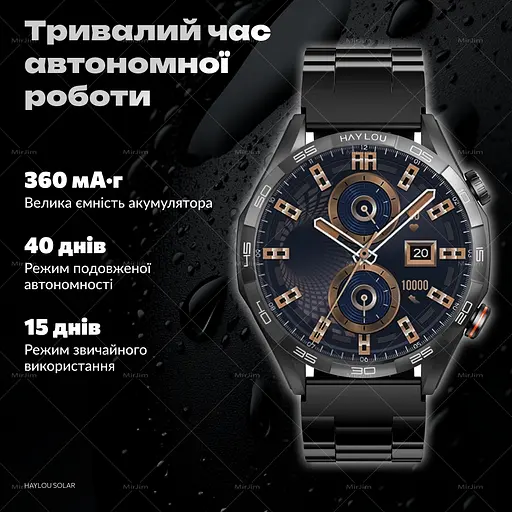 Смарт-годинник Smart watch Haylou Solar 5 з функцією голосового виклику, дзвінки по Bluetooth HD-дисплей моніторинг здоров'я та AMOLED-дисплеєм 1.43" Silver - фото 11