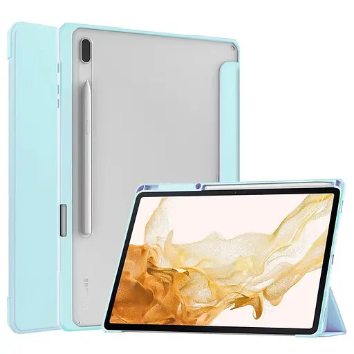 Чохол TPUCristal SlimTPU Spen holder Samsung Galaxy Tab S9/S9 Fe Голубий
