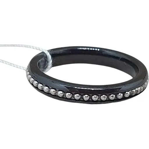 Серебряное кольцо Aurora с керамикой. С1002Ч 18