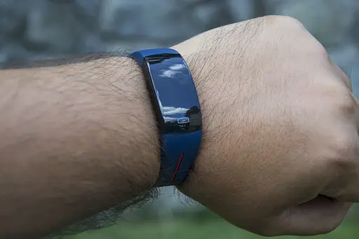 Розумний фітнес-браслет Jiks Fit з тонометром та виміром ЕКГ (Синьо-червоний) - фото 6