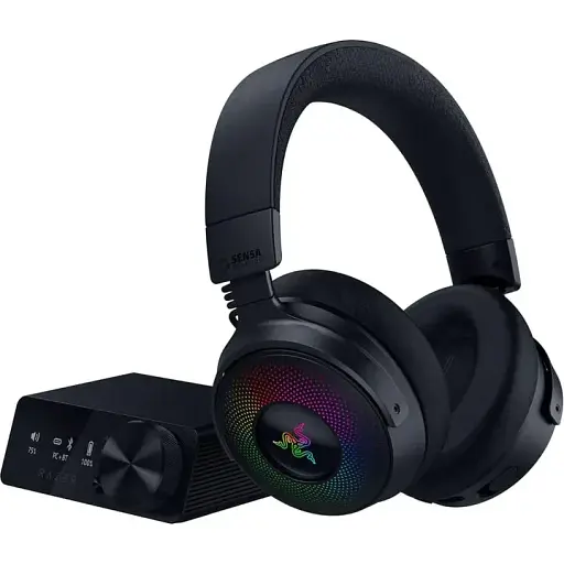 Гарнитура игровая Razer Kraken V4 Pro mini-jack/USB-A/BT/WL RGB черная - фото 7