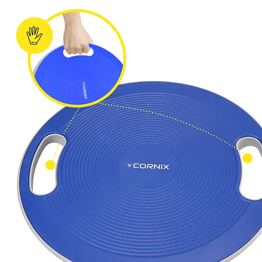 Балансировочная платформа Cornix круглая, пластиковая Blue/Grey XR-0445 - фото 3