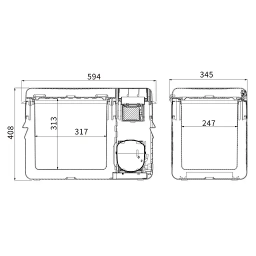 Компрессорный автохолодильник Alpicool RT25 (24 литра) - фото 5