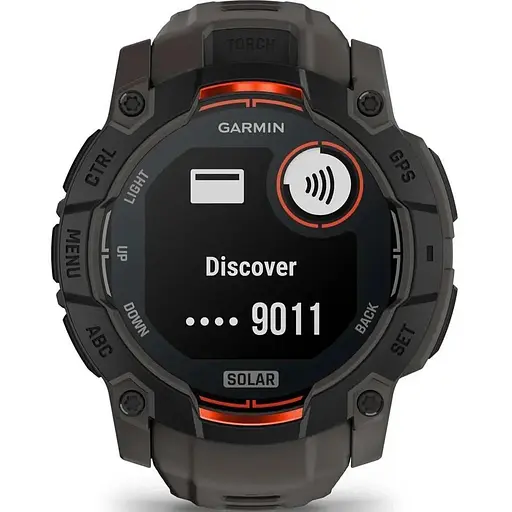 Смарт-часы Garmin Instinct 3 50mm Solar Black with Charcoal Band 010-02935-00 - фото 6