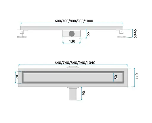 Трап для душу Rea Neox 60 Pro brushed gold 2в1 REA-G2701 - фото 5