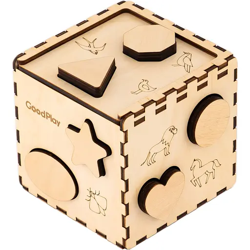 Кубик-сортер GoodPlay Дерев’яний (CUB-4-003) - фото 2