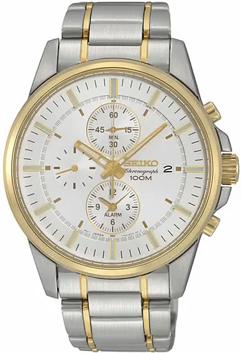 Годинник Seiko Chronograph SNAF06P1 alarm, кварц.браслет