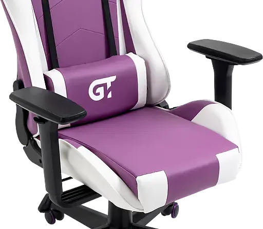 Геймерское детское кресло GT Racer белое с фиолетовым (X-5934-B Kids White/Violet) - фото 8
