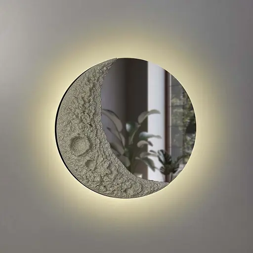 Бра з дзеркальним покриттям та імітацією місяця на 3 світлових режими Арт. W 136-400 Line F - фото 1