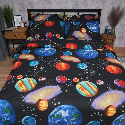 Підковдра Moon&Star Бязь Gold Люкс Universe Magic Полуторна Євро 160x220 см - фото 2