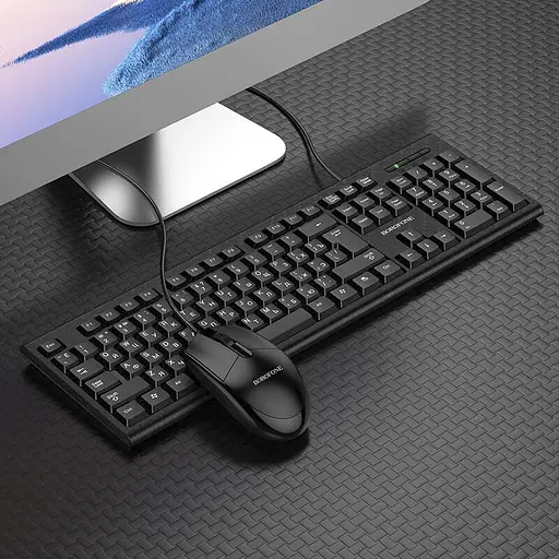 Набір office Combo BOROFONE Business keyboard and mouse set BG6 (Keyboard RU/ENG розкладка/Mouse) - фото 5