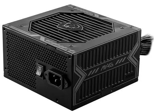 Блок питания 750 Вт, MSI MAG A750BN PCIE5, черный, 80+ Bronze, Active PFC, 12 см, 2xMolex/5xSATA/1x16-pin/2x6+2-pin - фото 1