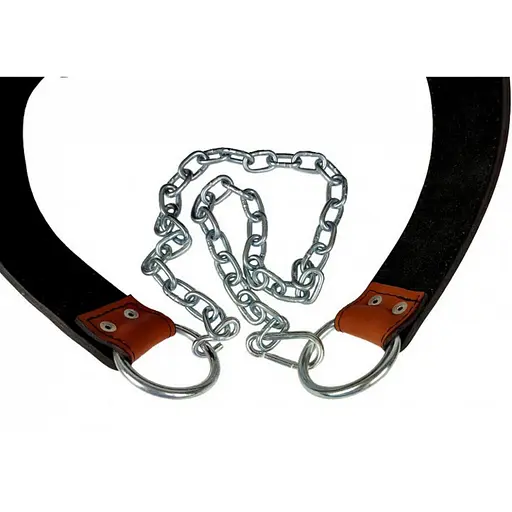 Пояс для отягощений EasyFit EF-DBC-200-BR (кожа) до 200 кг, коричневый - фото 5