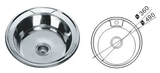 Кухонная мойка Mira MR 490 Decor - фото 3