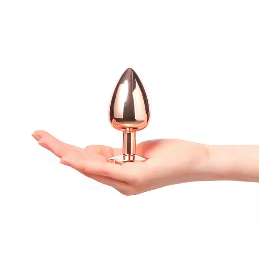 Анальна пробка з кристалом Dorcel Diamond Plug L 9.5 см (бронзовий) - фото 3
