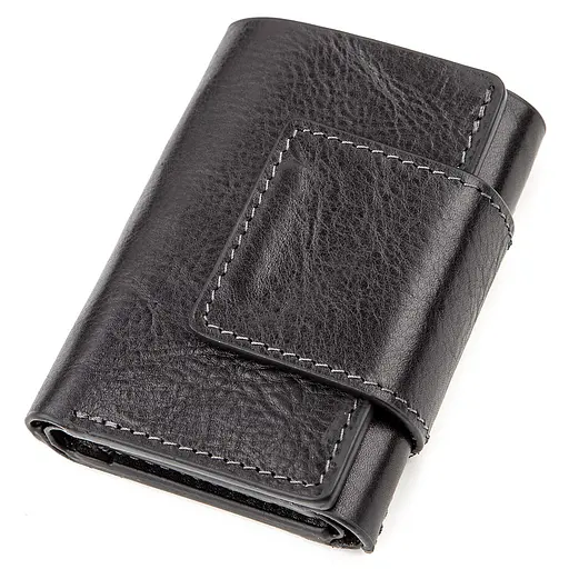 Кожаный портмоне Grande Pelle 7х10х1.5 см acs0014746 - фото 1