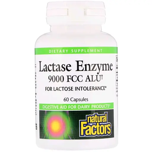 Ензим Лактази Lactase Enzyme Natural Factors 9000 FCC ALU 60 Капсул