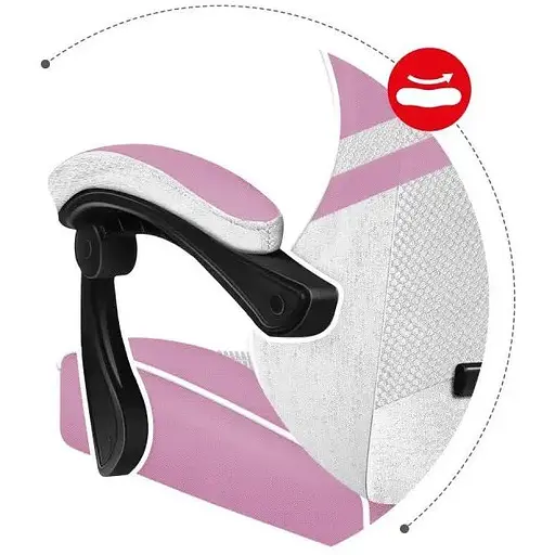 Комп'ютерне крісло Huzaro Force 4.4 Pink (тканина) - фото 6