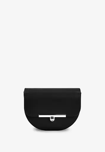 Жіноча шкіряна сумка поясна-кроссбоді Bridget чорна - фото 4