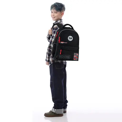 Рюкзак GoPack Education 182M Born To Win Чорний (GO26-182M-5) - фото 14